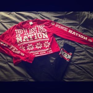 VS PINK HOLIDAY OUTFIT